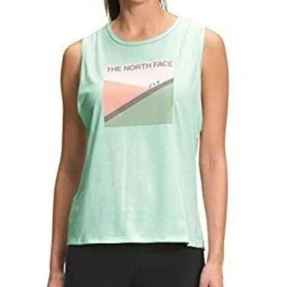 THE NORTH FACE Women's Foundation Graphic Tank Knit Logo Top Size L - Picture 1 of 11